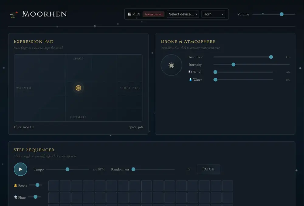 Web-synth | Online web audio instruments playground
